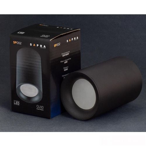 Светильник накладной Sapra SP002 цвет черный