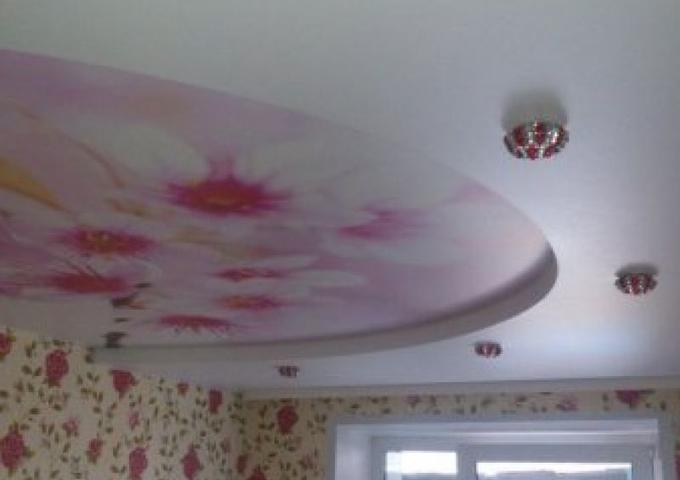 Фото Нежные цветы в двухуровневом